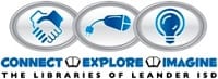 Library logo: Connect, Explore, Imagine